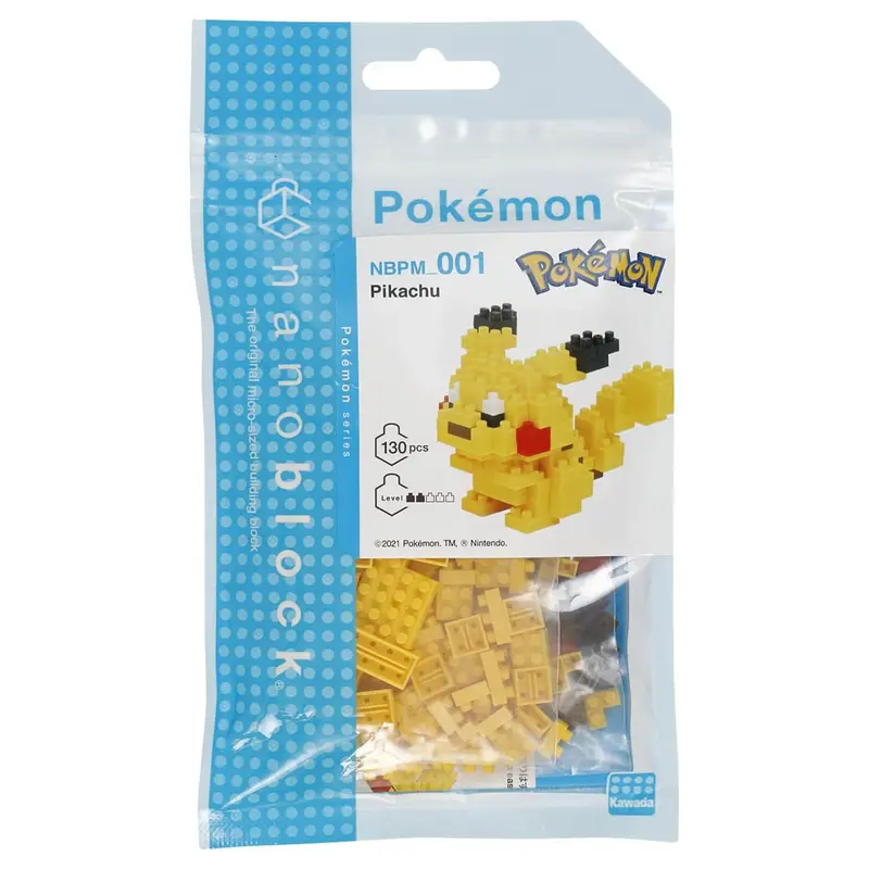 Nanoblock Pokémon: Pikachu Micro-Sized Building Set 1