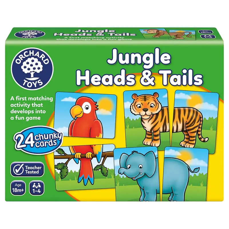 Orchard Toys Jungle Heads & Tails Game 1