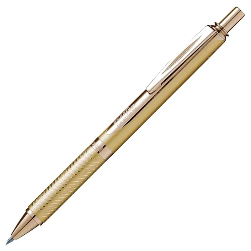 Pentel Energel Sterling Bl407 Gold Rollerball Pen 1