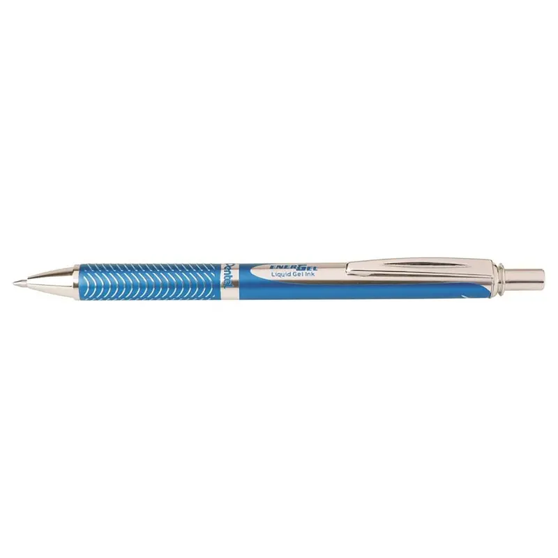Pentel Energel Sterling Bl407 Sky Blue Rollerball Pen 1