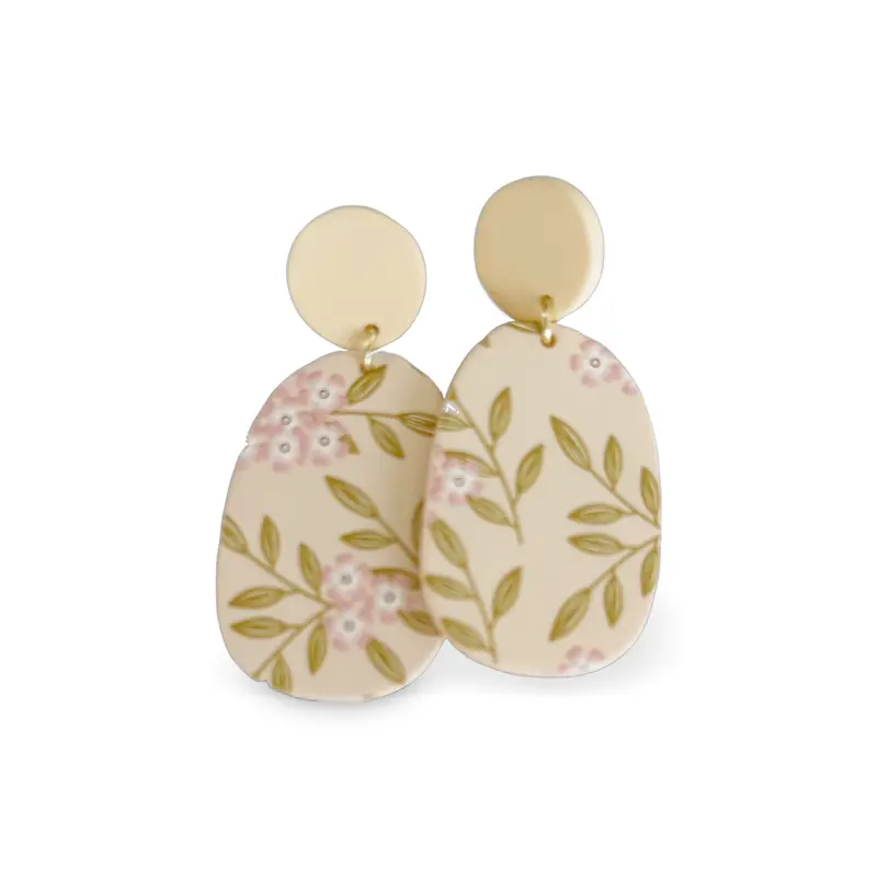 Pink Cherry Blossom Earrings 1
