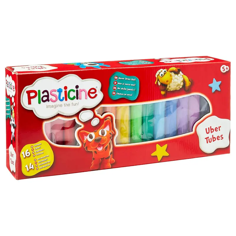 Plasticine Uber Tubes Modelling Clay Set 1