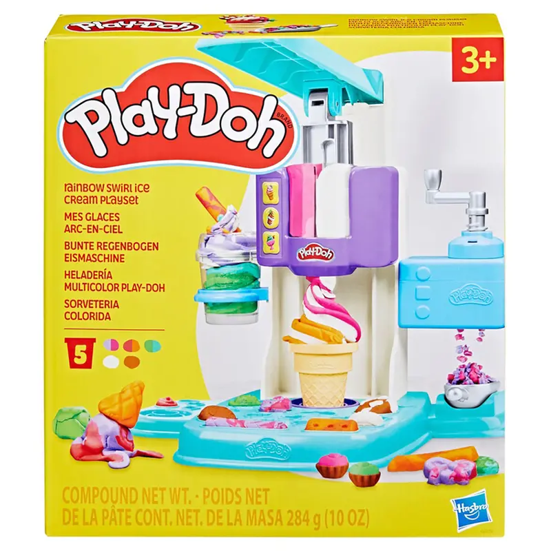 Play-Doh Rainbow Swirl Ice Cream Playset 1