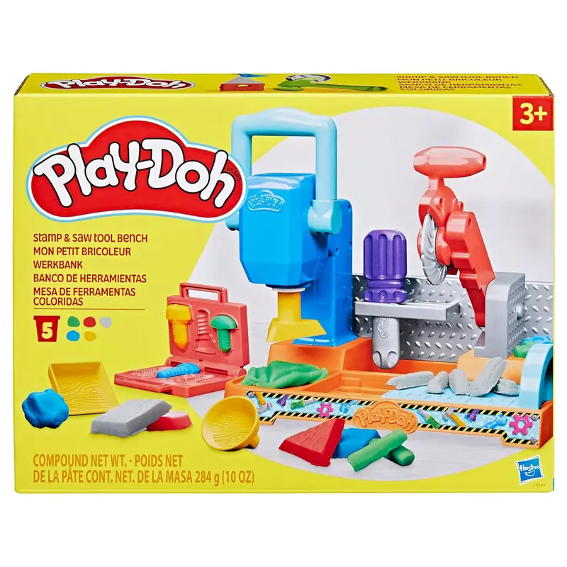 Play-Doh Stamp & Saw Tool Bench Playset 1
