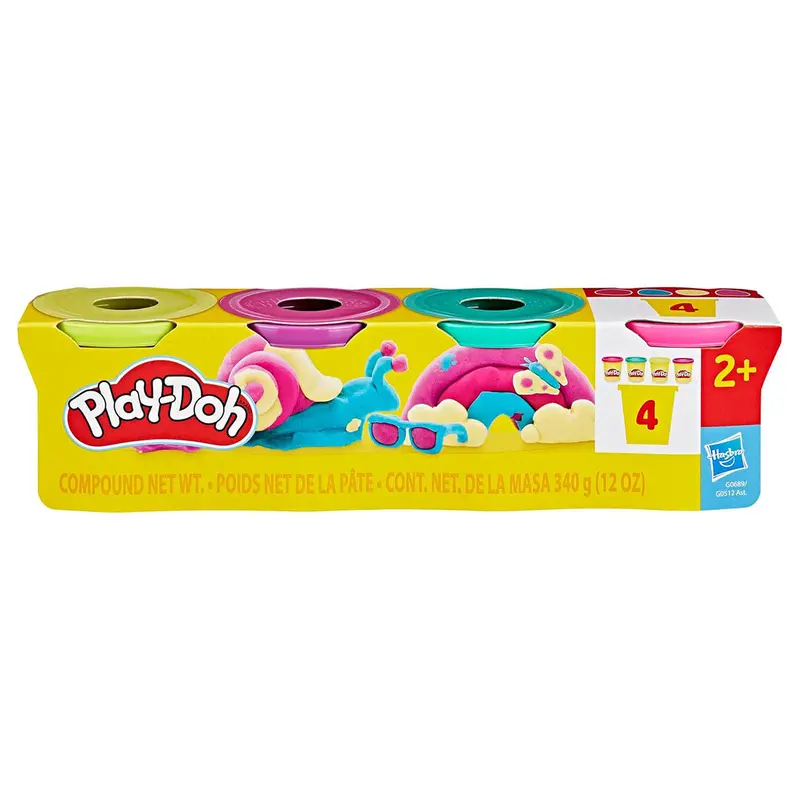 Play-Doh Vibrant Colours Modelling Dough (4 Pack) 1