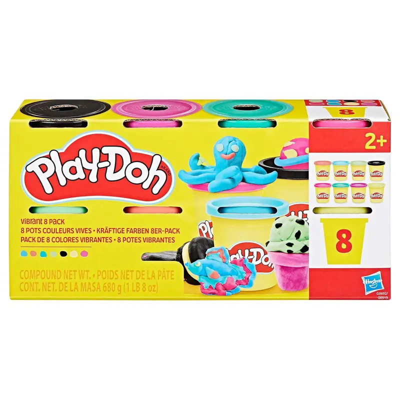 Play-Doh Vibrant Modelling Dough (8 Pack) 1