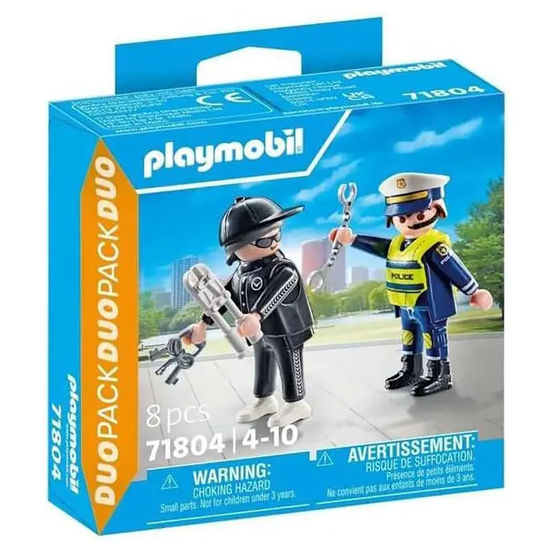 Playmobil Duopack Policeman And Burglar Figures 1