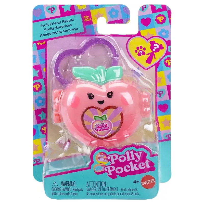 Polly Pocket Fruit Friend Reveal Peach Playset 1