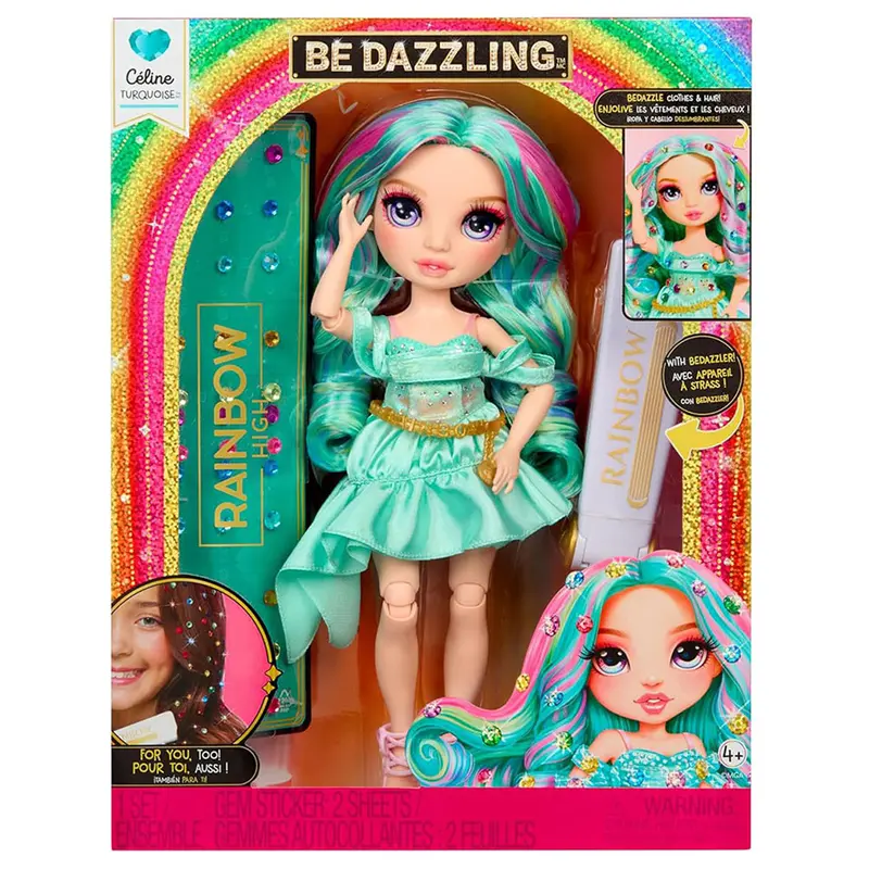 Rainbow High Be Dazzling Celine Turquoise Fashion Doll 1