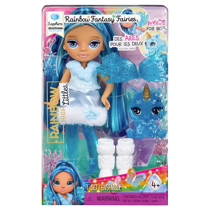 Rainbow High Littles: Rainbow Fantasy Fairies Sapphire Bradshaw Doll 1