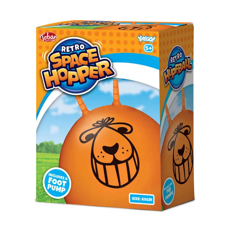 Retro Space Hopper 60Cm With Foot Pump 1