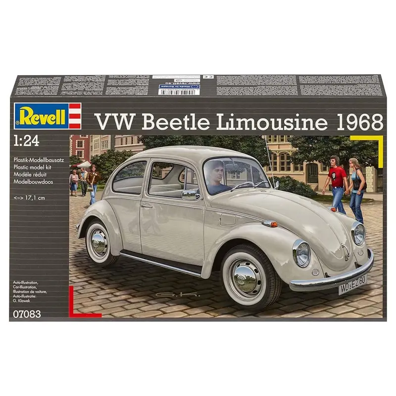 Revell Vw Beetle Limousine 1968 Car1:24 Model Kit 1