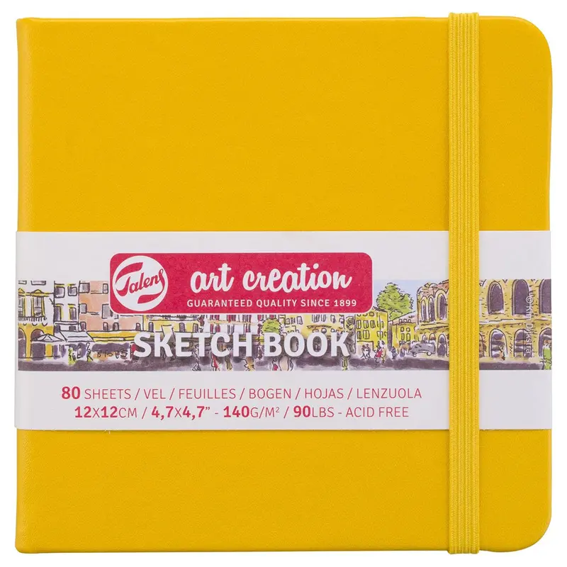 Royal Talens Art Creation Sketch Book Golden Yellow 80 Sheets 1
