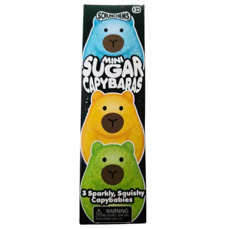 Scrunchems Mini Sugar Capybaras Fidget Toy (3 Pack) 1