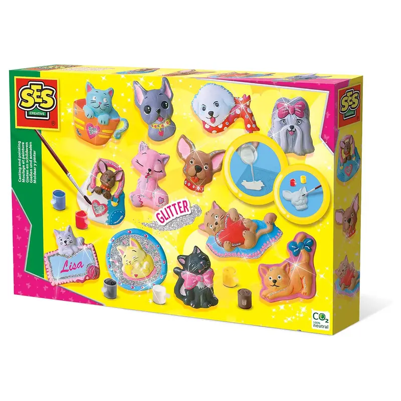 Ses Creative Casting And Painting Cats & Dogs Set 1