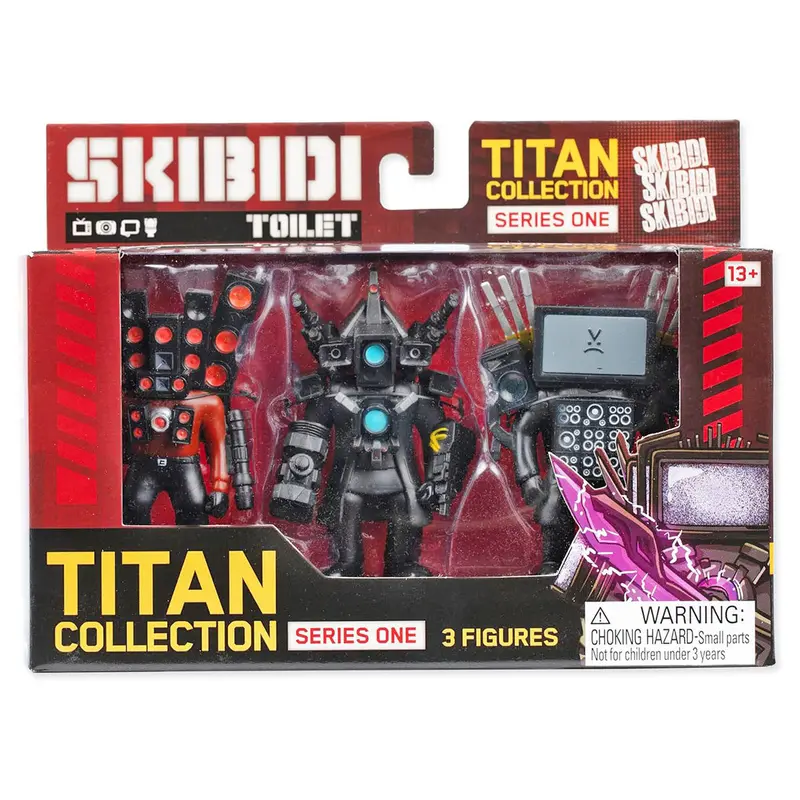 Skibidi Toilet Titan Collection Series One 3 Figures Pack 1