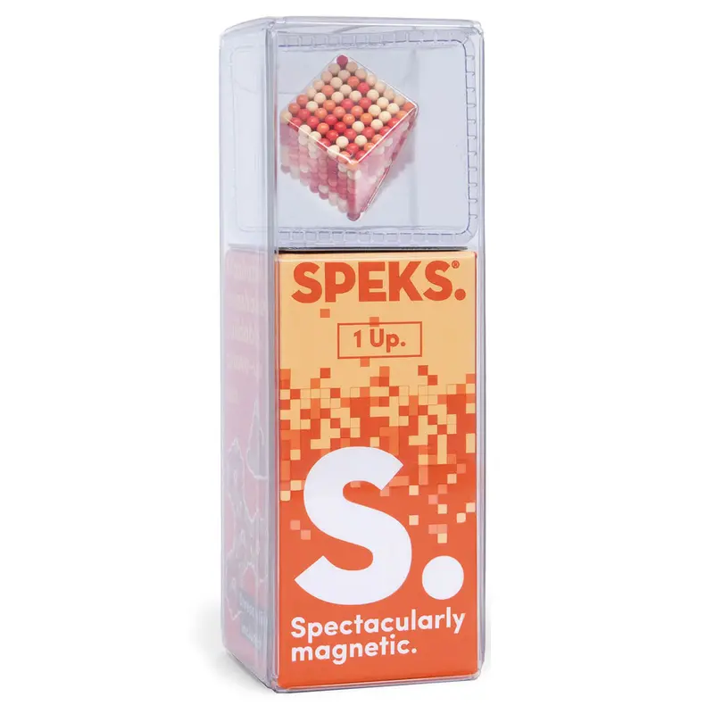 Speks Pixel 1 Up Orange Spectacularly Magnetic Fidget Balls (14+) 1