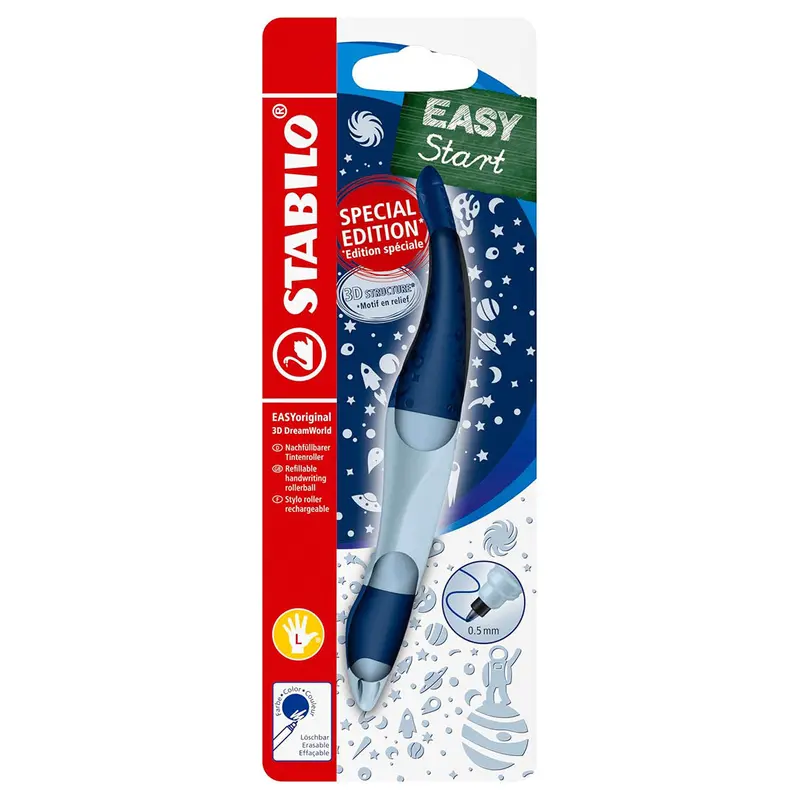 Stabilo Easyoriginal 3D Dreamworld Outer Space Left-Handed Rollerball Pen With Blue Ink 1