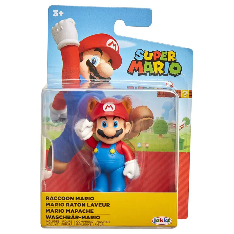 Super Mario Raccoon Mario 2.5" Figure 1