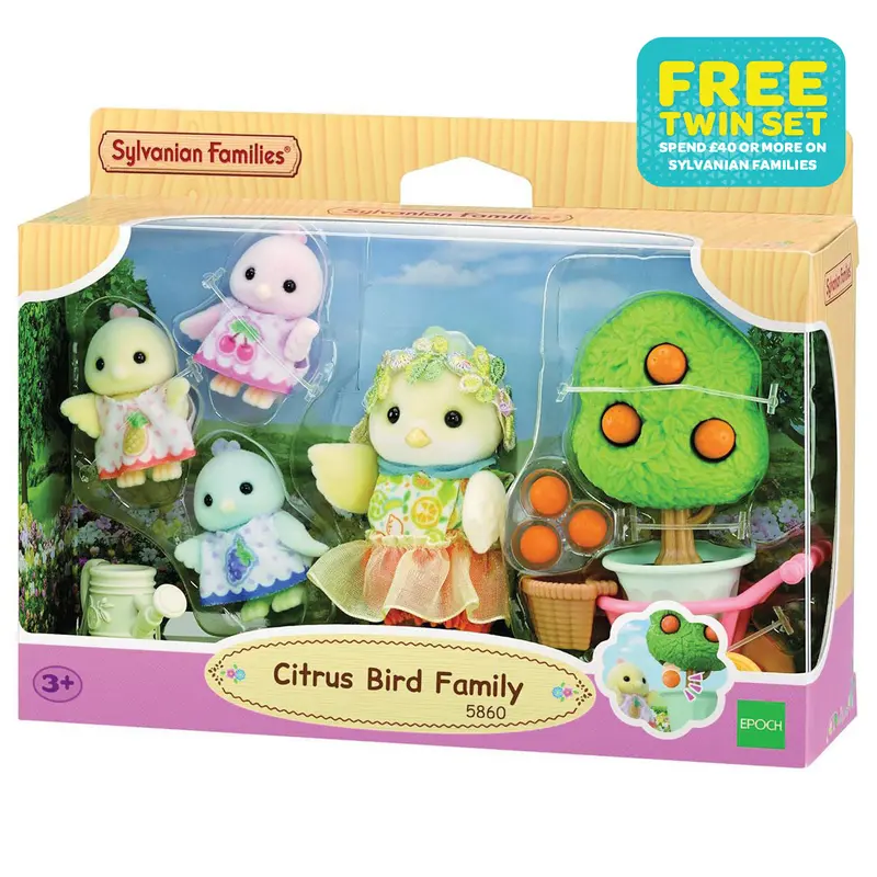 Sylvanian Families Citrus Bird Family Playset 1