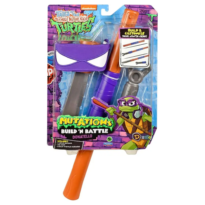 Teenage Mutant Ninja Turtles Mutation Build 'N Battle Donatello Weapons 1