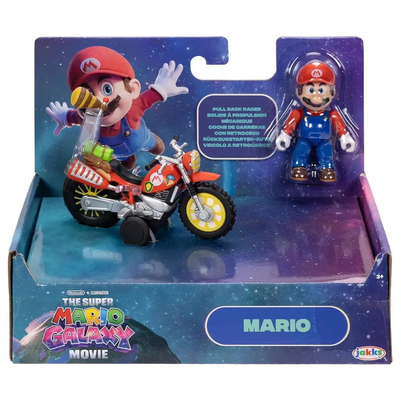 The Super Mario Galaxy Movie: Mario With Pull Back Racer Set 1