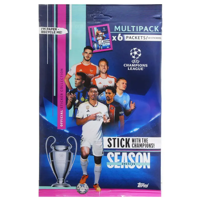 Topps Uefa Champions League 2023/24 Season Official Sticker Collection Multipack 1