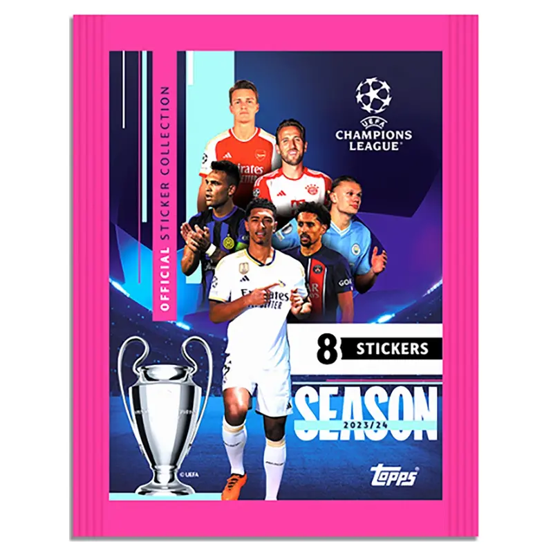 Topps Uefa Champions League 2023/24 Season Official Sticker Collection Pack 1