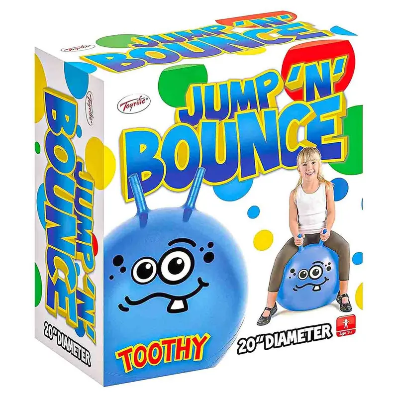 Toyrific Jump ‘N’ Bounce Hopper Ball Toothy 1