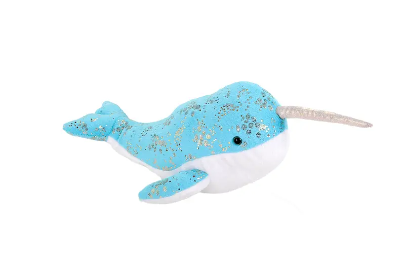 Wild Republic - Foilkins-Jr Narwhal Stuffed Animal 6" 1