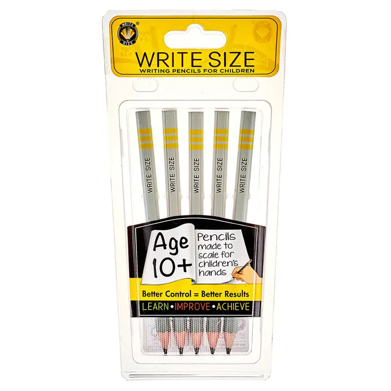 Write Size Pencils Age 10+ Pack Of 5 1