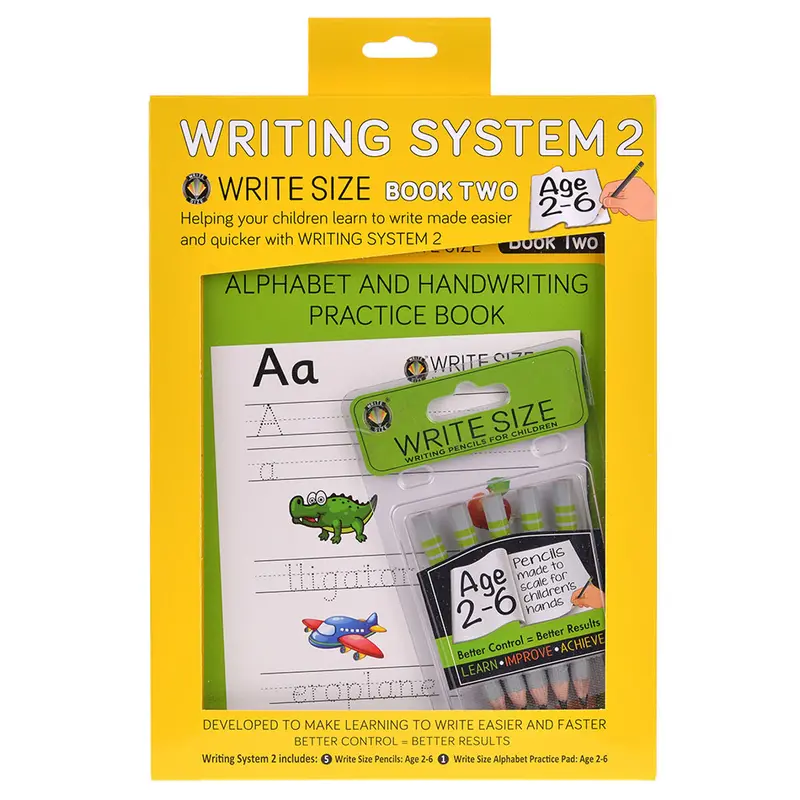 Write Size Writing System 2 For 2-6 Years Old 1