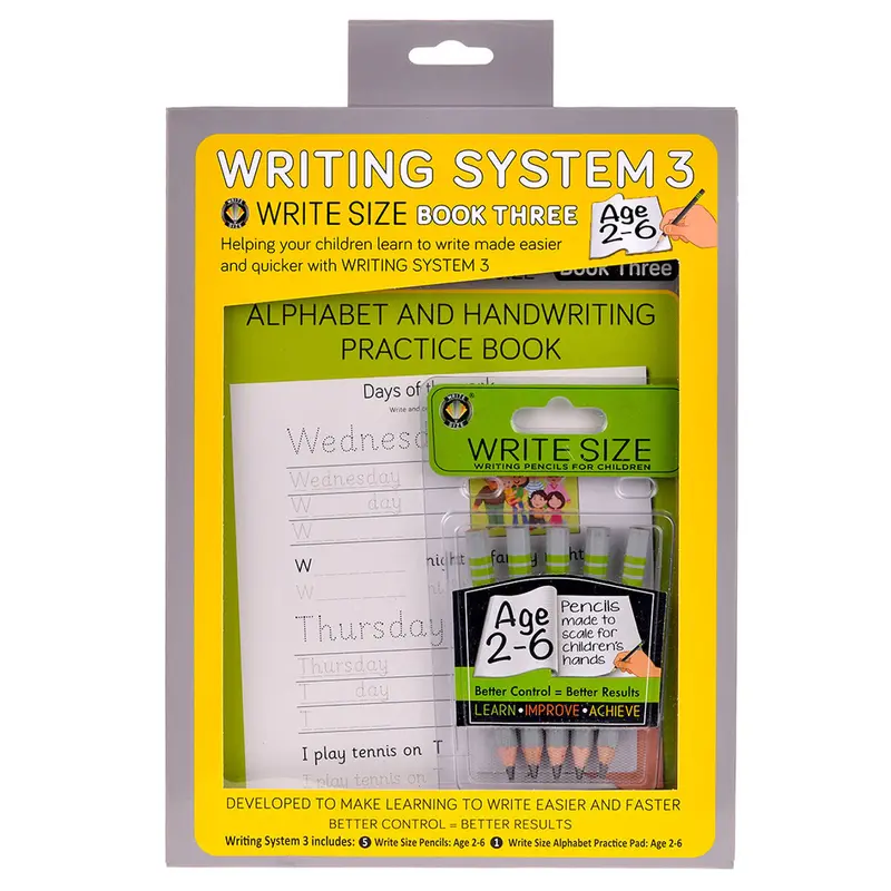Write Size Writing System 3 For 2-6 Years Old 1