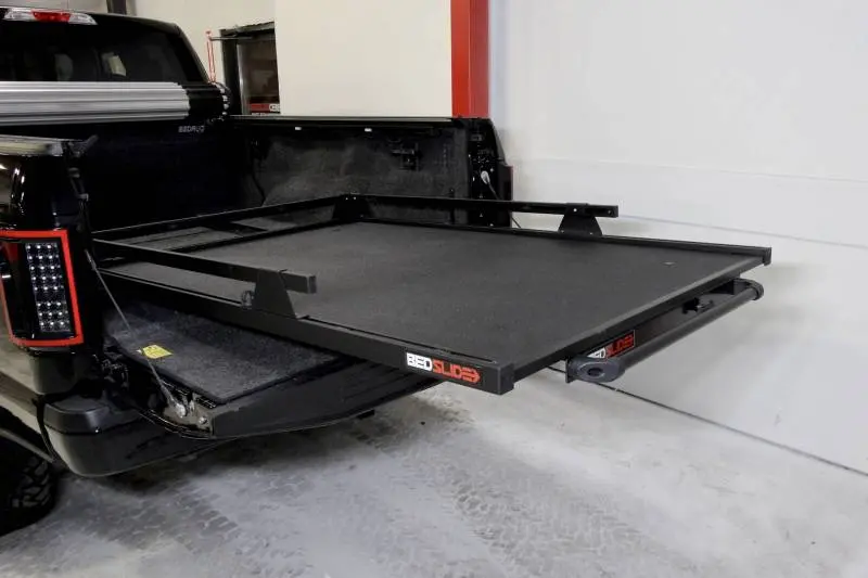Bedslide Classic Truck Bed Slide – 75" X 48", Black Powder-Coated, Fits Short-Bed Full-Size Trucks 1