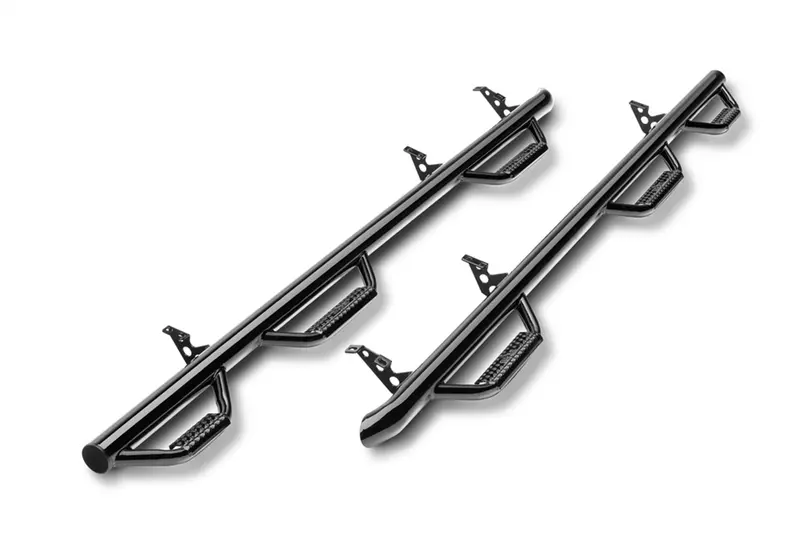 N-Fab D0289Qc-6 Nerf Steps For Ram Trucks – 2002–2009 1500/2500/3500 Quad Cab, 6'4" Bed, Gloss Black 1