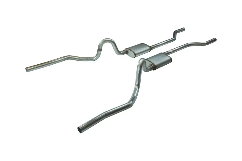 Pypes Sga29R30 Crossmember-Back Exhaust System For 1970–1971 Gto And 1968–1972 442 — Dual Exit, 2.5" Diameter, Stainless Steel 1