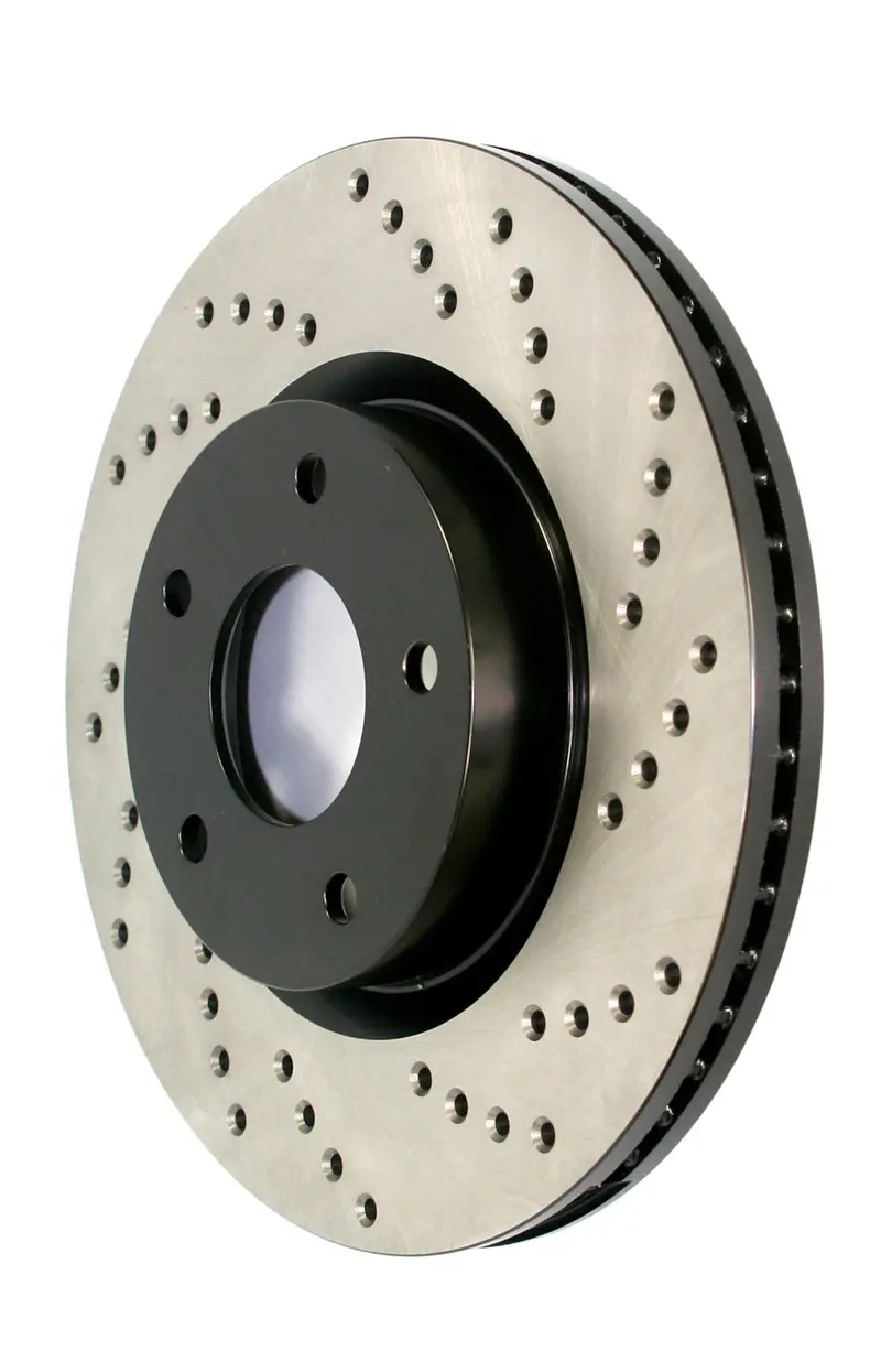 Stoptech 128.65133L Rear Left Cross-Drilled Sport Brake Rotor 1