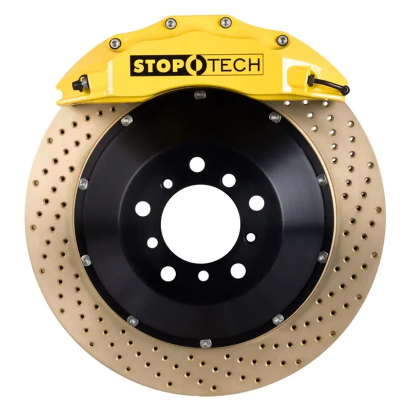 Stoptech Rear Big Brake Kit – Yellow Calipers With Slotted Two-Piece Rotors (83.622.6700.84) 1