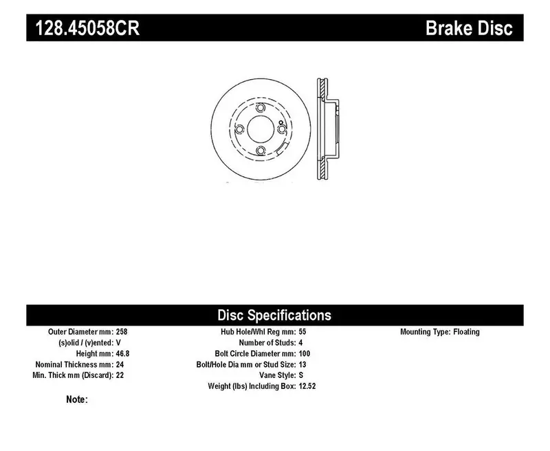 Stoptech Sport Cryo-Treated Front Right Brake Rotor – Cross-Drilled For Track-Ready Performance 1
